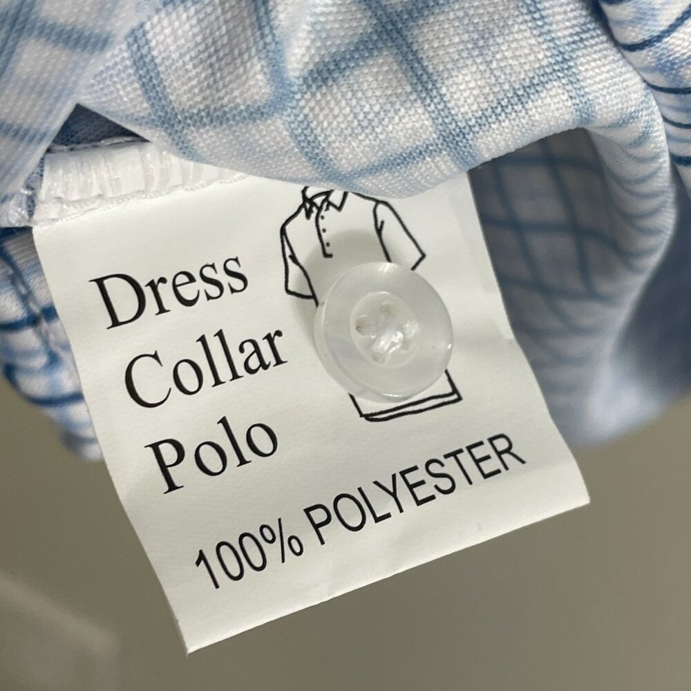 NEW Collars and Co Polo Mens Large Short Sleeve Semi Spread Shirt Dress Collar - Picture 4 of 7